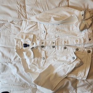 Girls white GAP denim jacket